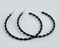 KOLCZYKI DUŻE CZARNE KOŁA