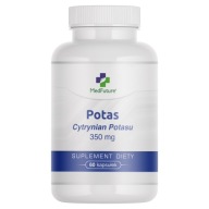 POTAS (Cytrynian potasu) - 350 mg - Wspiera zdrowie serca, ciśnienie krwi