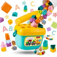 SORTER KSZTAŁTÓW KOSZYK Z KLOCKAMI WIADERKO KLOCKI