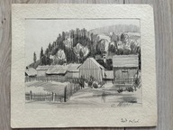 7303) STARY ORYGINALNY OBRAZEK AUTOR DO ROZPOZNANIA