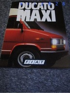 Fiat Ducato Maxi 1987 prospekt folder katalog broszura