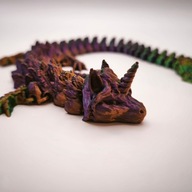 Smok Przegubowy JEDNOROŻEC Ruchomy Flexi Crystal Dragon Cameleon