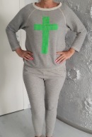 PLEASE włoski dres 2 CZĘSCI cudny roz XL