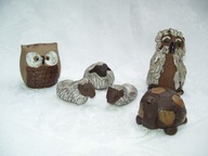 CERAMICZNE ZWIERZAKI - ZESTAW - 6 SZT