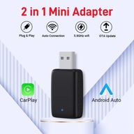 Adapter 2w1 CarPlay Android Auto Plug and Play