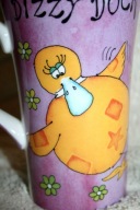 ZABAWNY KUBEK DIZZY DUCK DUŻY ZE ŚMIESZNYM MOTYWEM KACZKI 500 ml