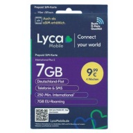 Lycamobile DE SIM Karte Internet International Plus S 11GB 7GB EU