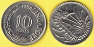 Singapur 10 Cents 1984 r.