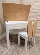 Stolik otwierany krzesełko drewniane 92-116