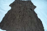 Fantazyjna czarna spódnica vintage 38