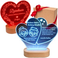 PERSONALIZOWANA LAMPKA LED Z GRAWEREM DLA BABCI I DZIADKA NA DZIEŃ DZIADKÓW