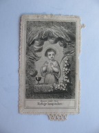 SCHRONIENIE SZPITALNE JEZUSEK przedwojenny ŚW. OBRAZEK KORONKA