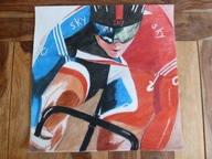 OBRAZ PASTEL - KOLARZE, KOLARSTWO - UK - XX/XXI wiek