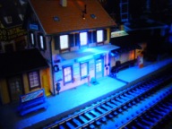 Dworzec DETTINGEN z Oświetleniem LED w H0