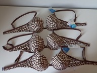 Śliczny biustonosz góra Swim Brown Ethno CTOWP 02 UK 44C EU 90/100C