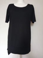 Czarna prosta bluzka przez głowę r M