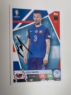 Karta topps match attax autograf Słowacja Euro 2024 Denis Vavro