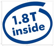 Naklejka wlepka 1.8T inside 12cm VAG 1.8 turbo #57