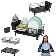 SUSZARKA NA NACZYNIA OCIEKACZ DO NACZYŃ STOJĄCA JEDNOPOZIOMOWA Z ODPŁYWEM