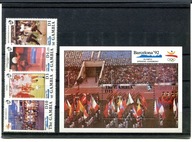 A50376) Olimpiada 92: Gambia 1073 - 1076** + Bl 101**