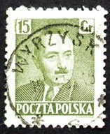 Polska > Datownik "Wyrzysk" - z dnia 15.01.1951 r. - na znaczku Fi 535