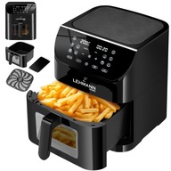 FRYTKOWNICA BEZTŁUSZCZOWA LEHMANN GUSTO AIR FRYER 8L 1800W CZARNA XXL