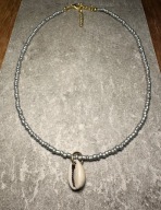 Naszyjnik regulowany handmade Muszla Muszelka Kauri