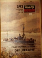 Model Kartonowy Monitor Rzeczny ORP KRAKÓW Mały Modelarz 3/1992