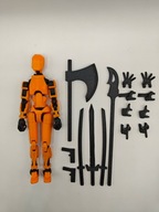 Figurka akcji MINI LEGENDA 'Dummy 13' + 16 akcesoriów - POMARAŃCZ - złożona