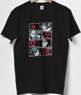 Męska koszulka NARUTO SASUKE SHARINGAN KAKASHI