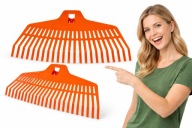 GRABIE DO LIŚCI PLASTIKOWE 23 ZĘBY UNIWERSALNE BEZ TRZONKA