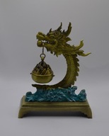 Dekoracyjny uchwyt na kadzidło – Smok Zen (wiszący, z pokrywką) (6)