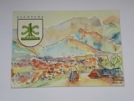 ZAKOPANE - 1958 r mal. A B i M Wochna - HERB