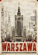 Plakat Polska Warszawa Pałac Kultury i Nauki Stolica Ryszard Kaja 98 x 68