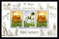 Korea . Znaczki pocztowe / Blok ( Fauna - psy ) 1994 r.