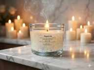 DIAMENTOWY DOTYK - Świeca artystyczna - Margaret-Arts