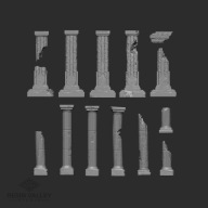 kolumny druk3d warhammer figurki podstawki