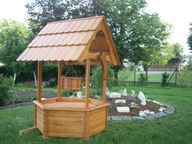 Studnia Drewniana Ozdobna Osłona Duża