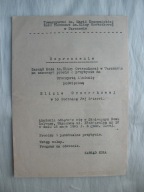 WARSZAWA ELIZA ORZESZKOWA ZAPROSZENIE NA AKADEMIĘ 1965 r.