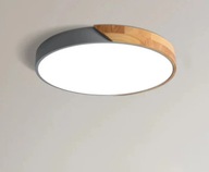 Lampa sufitowa, kinkiet, Plafon okrągły Comely 40 x 5 cm biały olcha 60 W