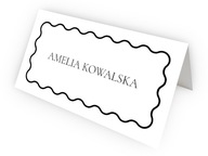 Winietki ślubne eleganckie fala PERSONALIZACJA