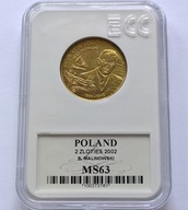 2 ZŁOTE 2002 NG BRONISŁAW MALINOWSKI / MS63 GCN