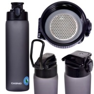 BIDON BUTELKA DO PICIA WODY NA WODĘ TRITANOWY SPORTOWY SZARY 750ML CASNO