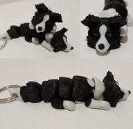 Brelok Pies Border collie piesek brelok do kluczy Żówiarnia 3D