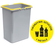 KOSZ NA ŚMIECI NA ODPADY POJEMNIK DO SZUFLADY SZAFKI 20L SEGREGATOR UCHWYT