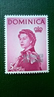 Dominika Dominica * 5c nadruk QEII kolonie angielskie brytyjskie