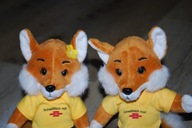 pluszak maskotka Pani lisiczka i Pan lisek Schwabisch Holl 25 cm