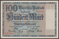 Niemcy Bawaria 100 marek 1922