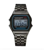 Stylowy Zegarek RETRO w kolorze stalowym