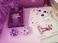 Gigantyczne karty do gry A-4 28x20 cm 52szt + Jokery + 108 żetony do pokera